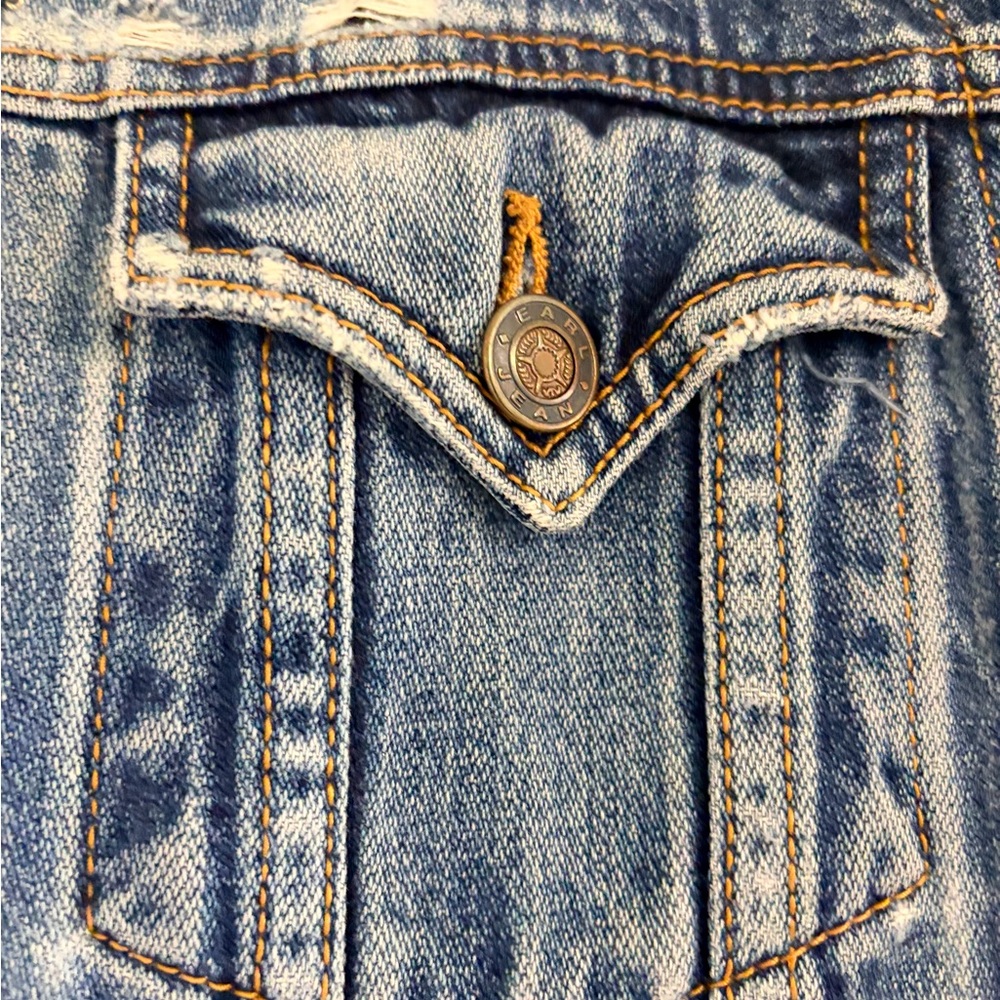 ๐ฉต Vintage Earl Jean Denim Jacket - Picture 4 of 6